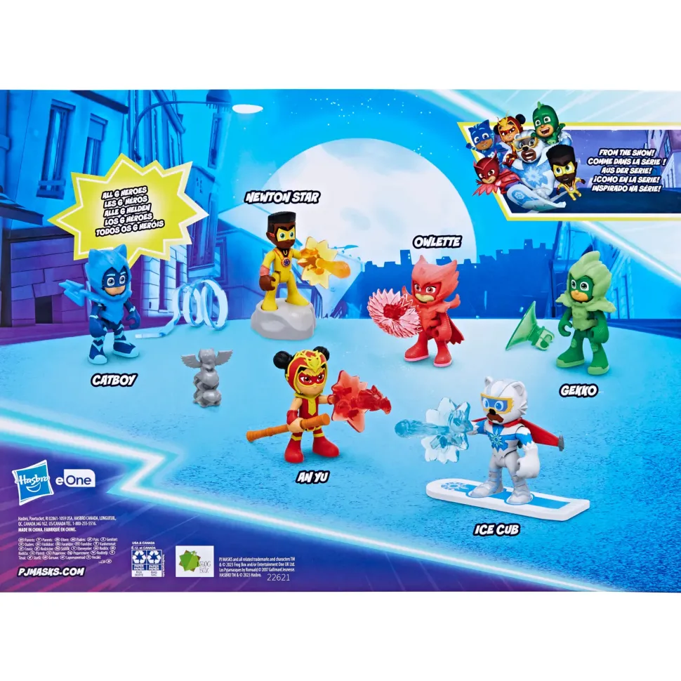 Pj Masks Super Pigiamini, La Squadra Di Power Heroes, Action Figure Per Bambini E Bambine In Eta Prescolare