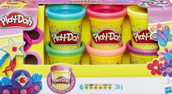 Play Doh 6 Vasetti Brillanti