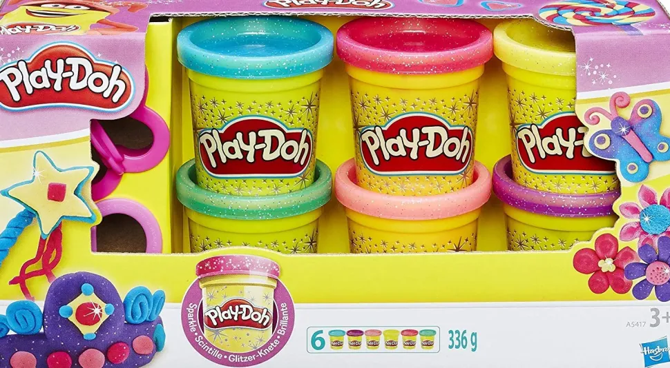 Play Doh 6 Vasetti Brillanti