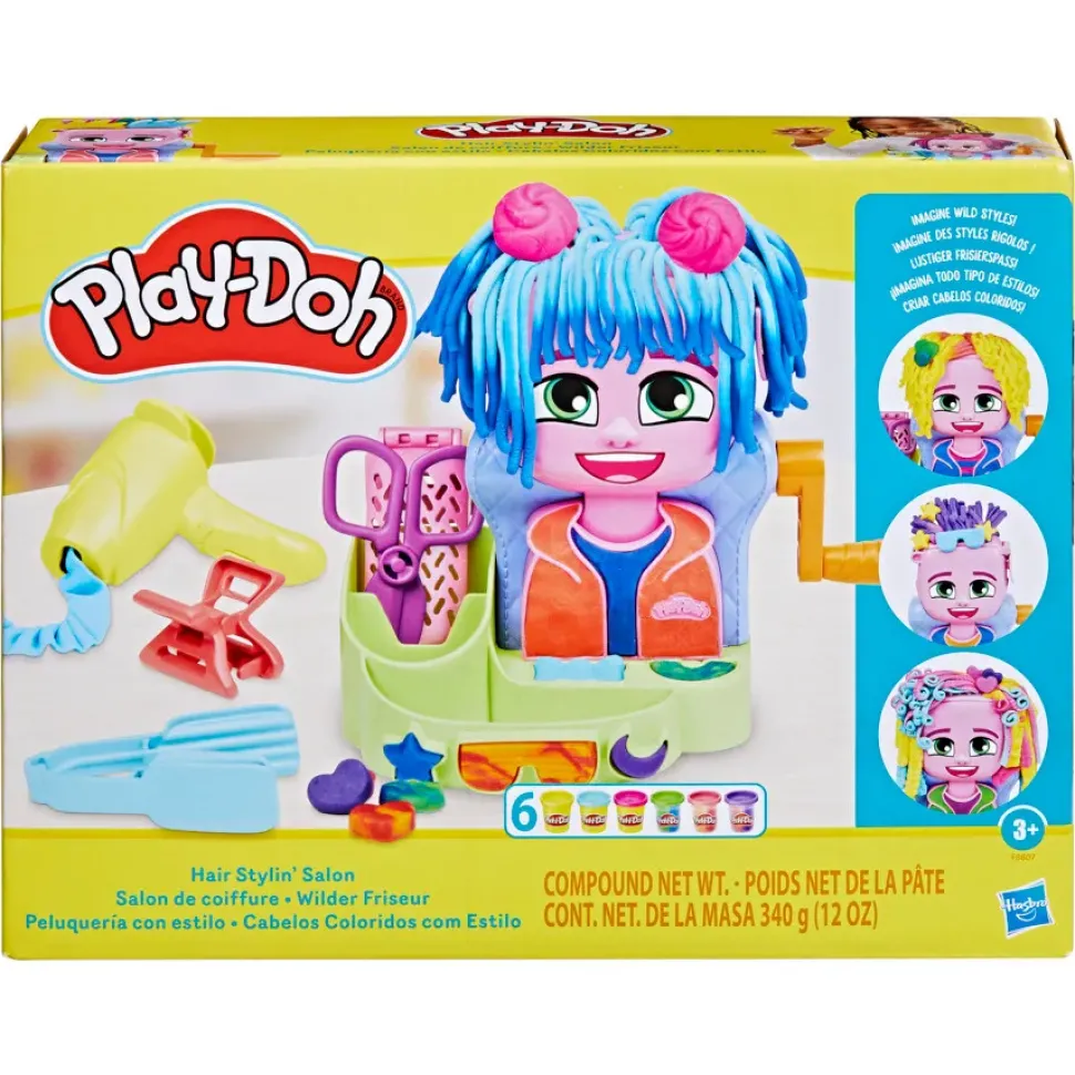 Play-Doh Capelli Pazzerelli, Playset Per Giocare Al Parrucchiere, Giocattoli Di Fantasia Per Bambini E Bambine Dai 3 Anni In Su