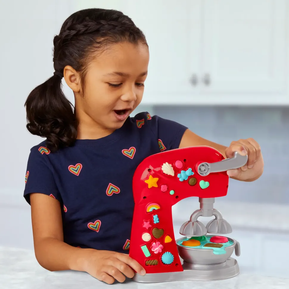 Play-Doh Kitchen Creations Il Magico Mixer, Impastatrice Giocattolo Con Finti Accessori Da Cucina