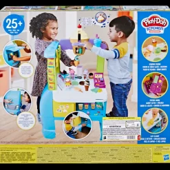 Play-Doh, Kitchen Creations, Il Super Camioncino Dei Gelati Di Play-Doh, Playset Con Cucina Di Grandi Dimensioni Con Suoni Realistici, 27 Accessori, 12 Vasetti Di Pasta Da Modellare Atossica