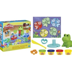 Play-Doh, La Mia Prima Rana A Colori, 4 Vasetti, Giocattoli Per Eta Prescolare