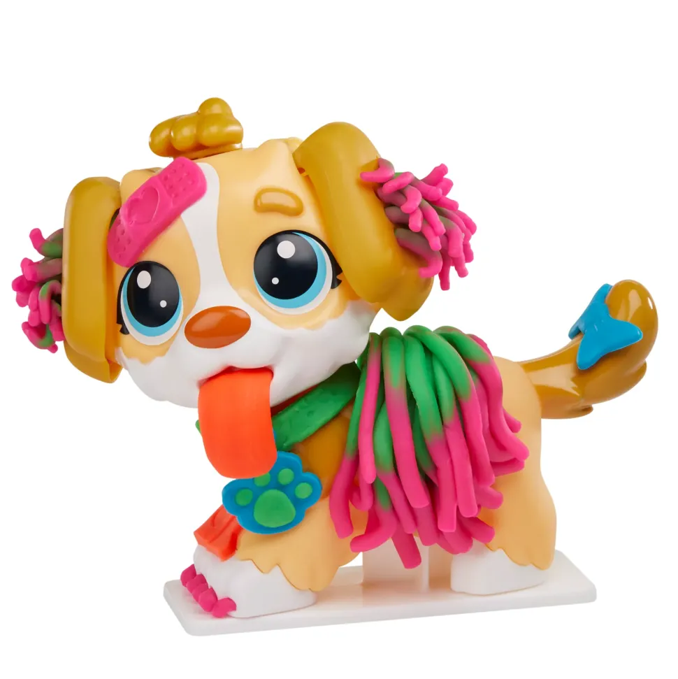 Play-Doh Set Da Veterinario, Playset Con 10 Strumenti E 5 Colori Di Pasta Da Modellare Atossica, Cane Giocattolo Per Bambini Dai 3 Anni In Su