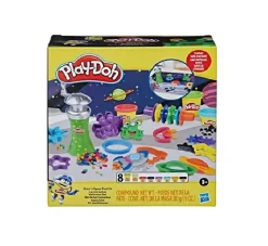 Play-Doh, Set Nello Spazio, Playset Con Tappetino Da Gioco, 10 Accessori Dello Spazio E 8 Colori