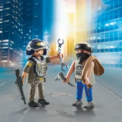 Playmobil 71505 Duopack Poliziotto E Ladro Per Bambini Dai 4 Anni In Su