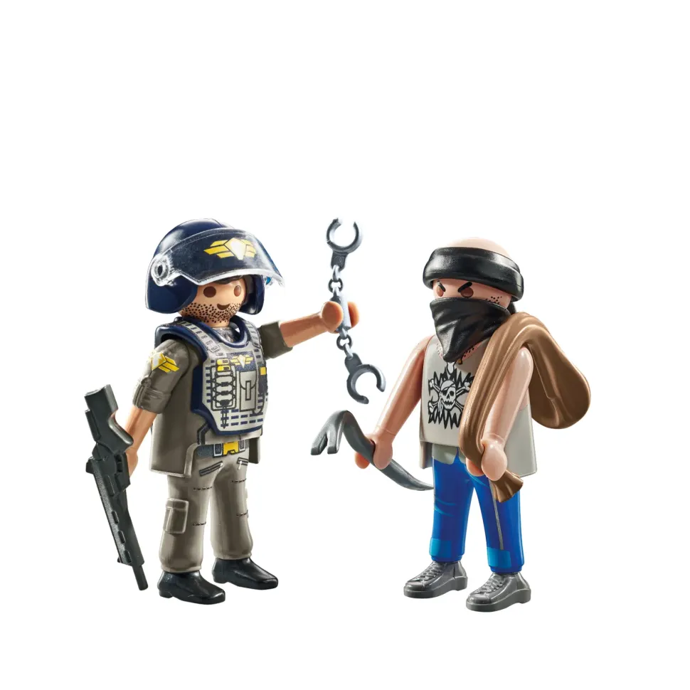 Playmobil 71505 Duopack Poliziotto E Ladro Per Bambini Dai 4 Anni In Su