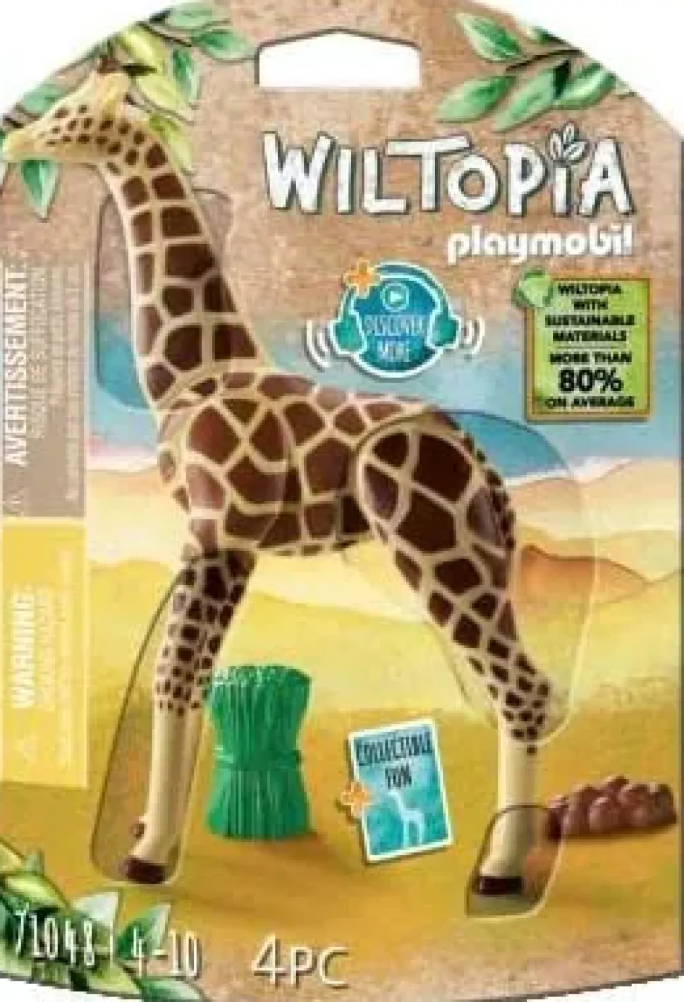 Playmobil- 71048 Giraffa Wiltopia Fatto In Materiali Sostenibili