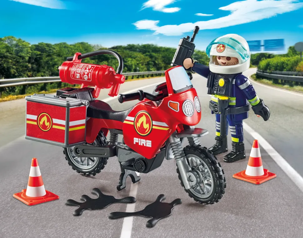 Playmobil 71466 Moto Dei Pompieri Per Bambini Dai 4 Anni