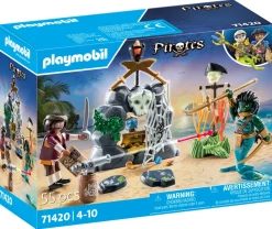 Playmobil 71420 Nascondiglio Del Tesoro Pirata Per Bambini Dai 4 Anni