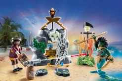 Playmobil 71420 Nascondiglio Del Tesoro Pirata Per Bambini Dai 4 Anni