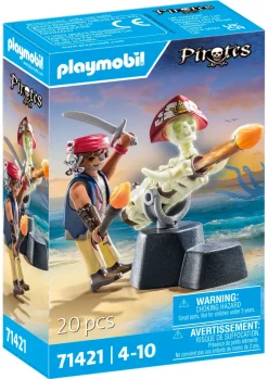 Playmobil 71420 Pirata Con Cannone Per Bambini Dai 4 Anni