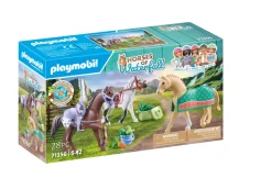 Playmobil 71356 Set 3 Cavalli Con Selle Per Bambini Dai 4 Anni In Su