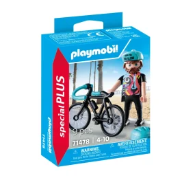 Playmobil 71478 Special Plus Ciclista Su Strada Per Bambini Dai 4 Anni