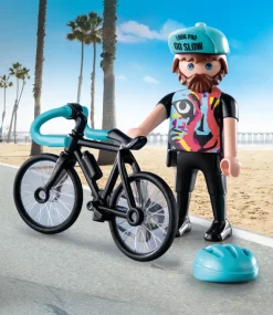 Playmobil 71478 Special Plus Ciclista Su Strada Per Bambini Dai 4 Anni