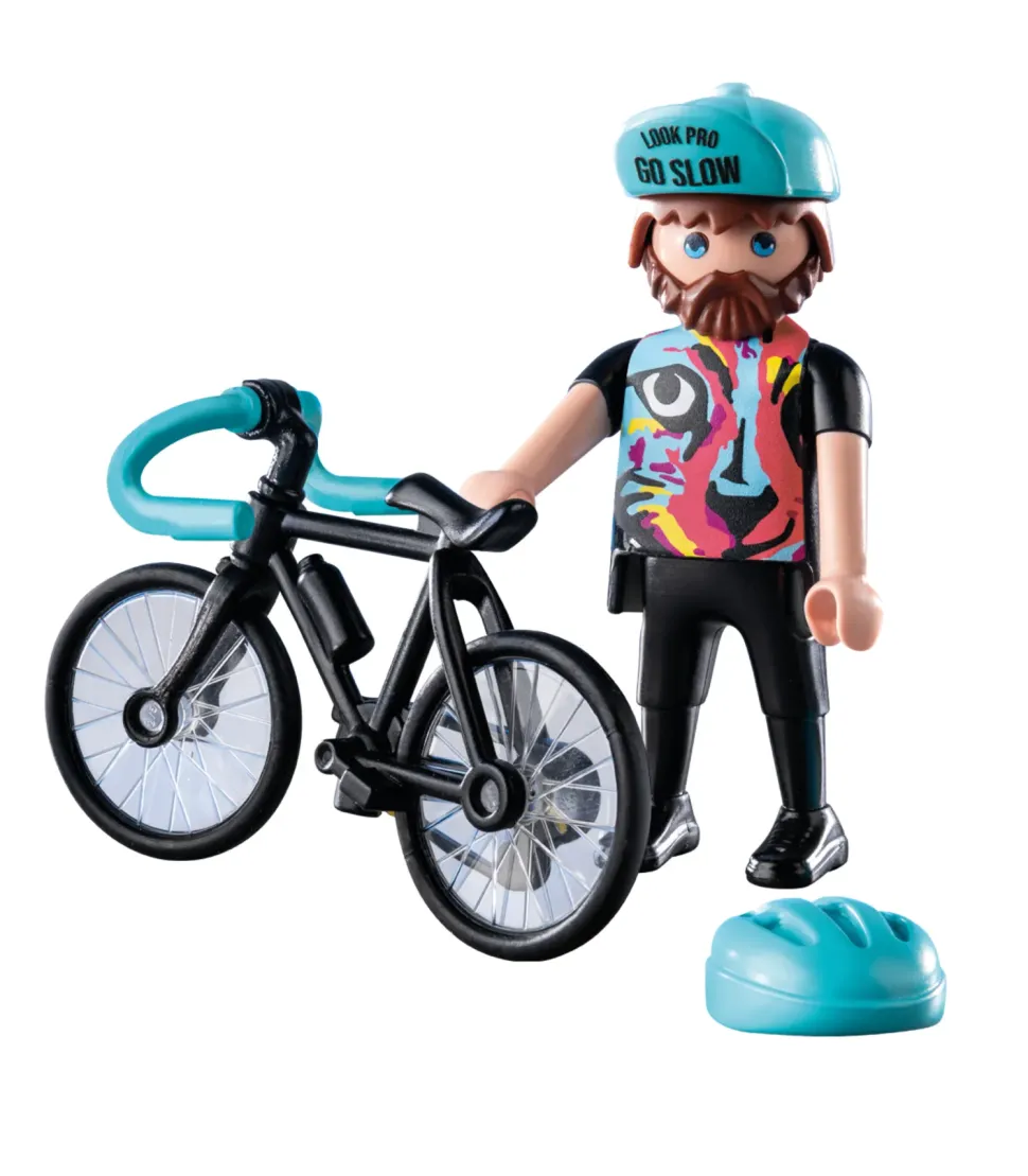 Playmobil 71478 Special Plus Ciclista Su Strada Per Bambini Dai 4 Anni