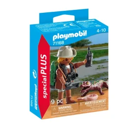 Playmobil 71168 Special Plus Ricercatore Con Alligatoreper Bambini Dai 4 Anni