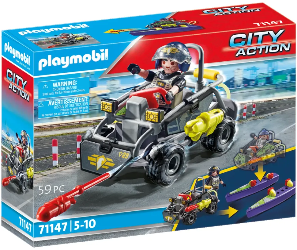 Playmobil 71147 Unita' Speciale Quad Terra-Acqua