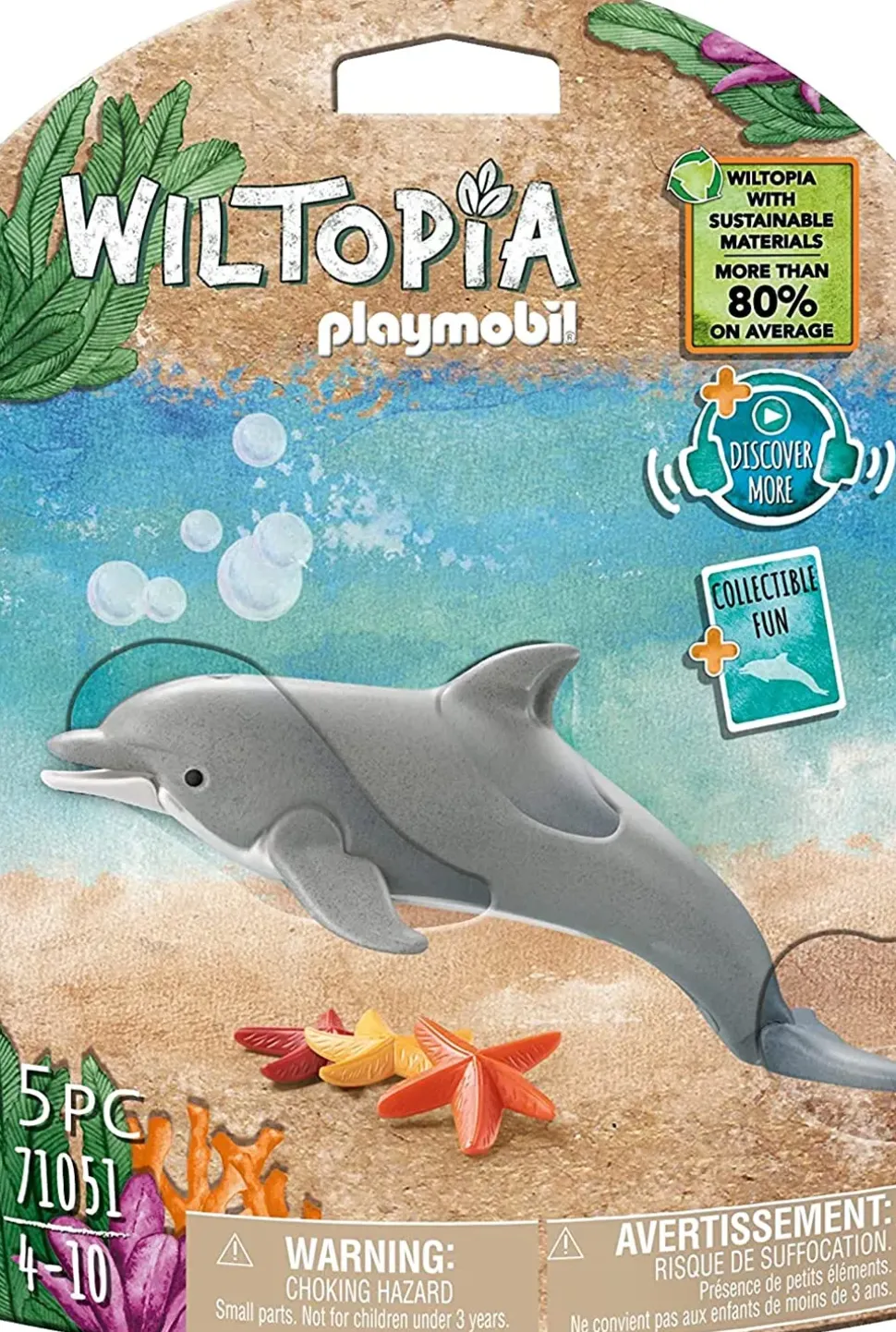 Playmobil- Animaux 71051 Delfino Wiltopia Fatto In Materiali Sostenibili