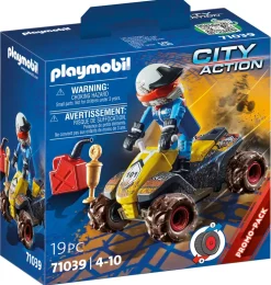 Playmobil City Action 71039 Quad Fuoristrada Per Bambini Dai 4 Anni In Su