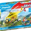 Playmobil City Life 71203 Elicottero Di Soccorso Per Bambini Dai 4 Anni In Su