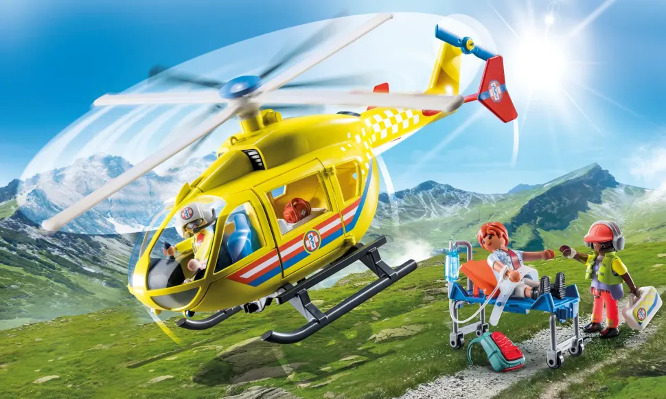 Playmobil City Life 71203 Elicottero Di Soccorso Per Bambini Dai 4 Anni In Su