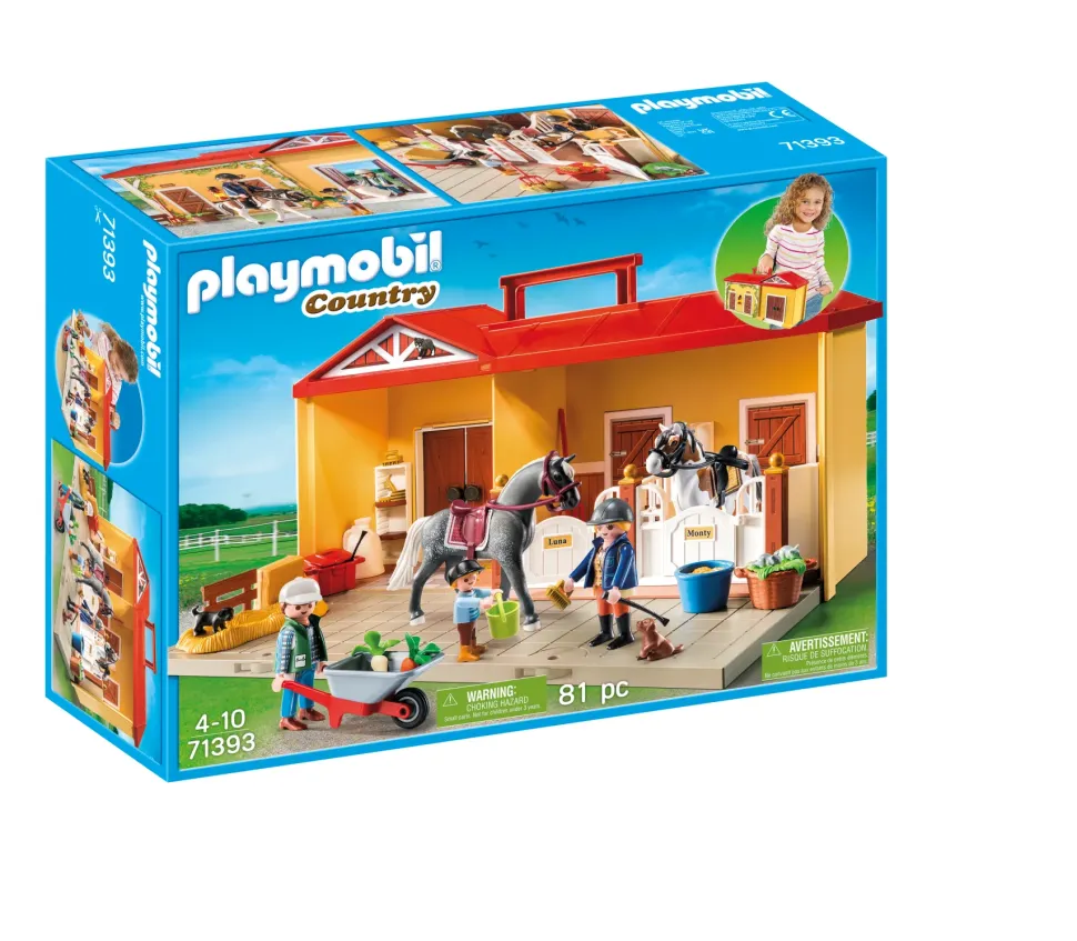 Playmobil Country 71393 Maneggio Portatile Per Bambini Dai 4 Anni