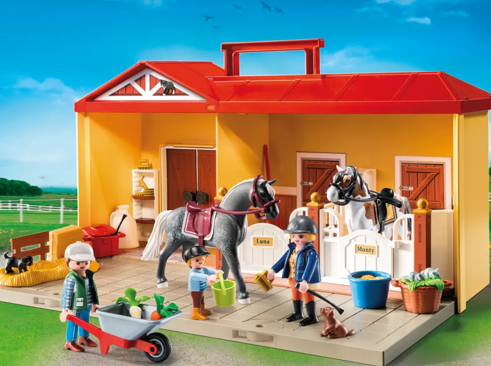 Playmobil Country 71393 Maneggio Portatile Per Bambini Dai 4 Anni