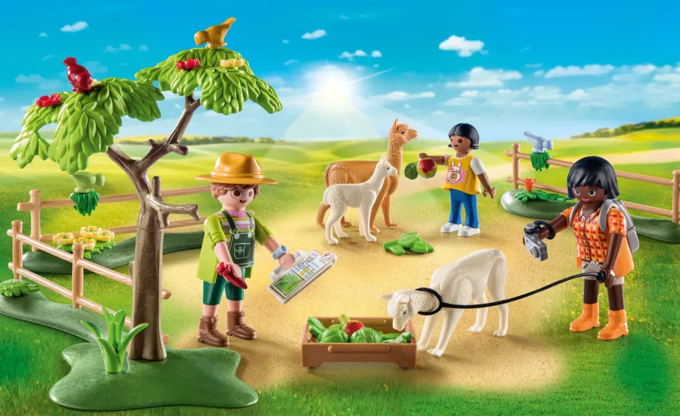 Playmobil Country 71251 Passeggiata Con Gli Alpaca Per Bambini Dai 4 Anni In Su