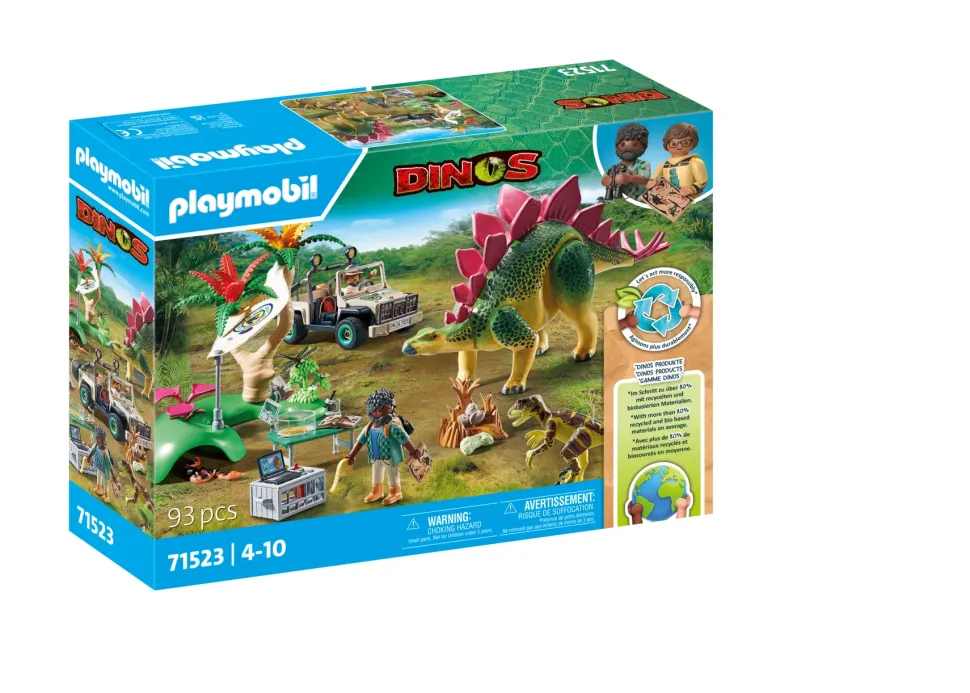Playmobil Dinos 71523 Campo Base Con Dinosauri Per Bambini Dai 4 Anni