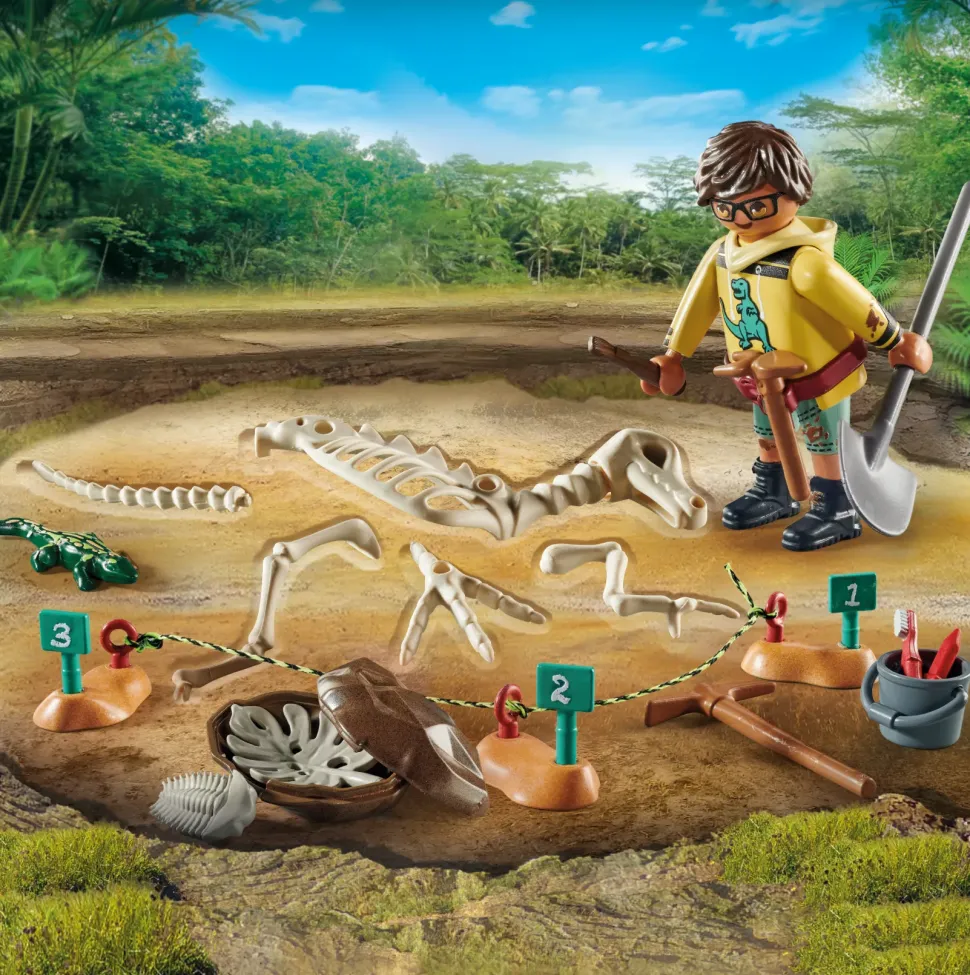 Playmobil Dinos 71527 Fossili Di Dinosauro Per Bambini Dai 4 Anni