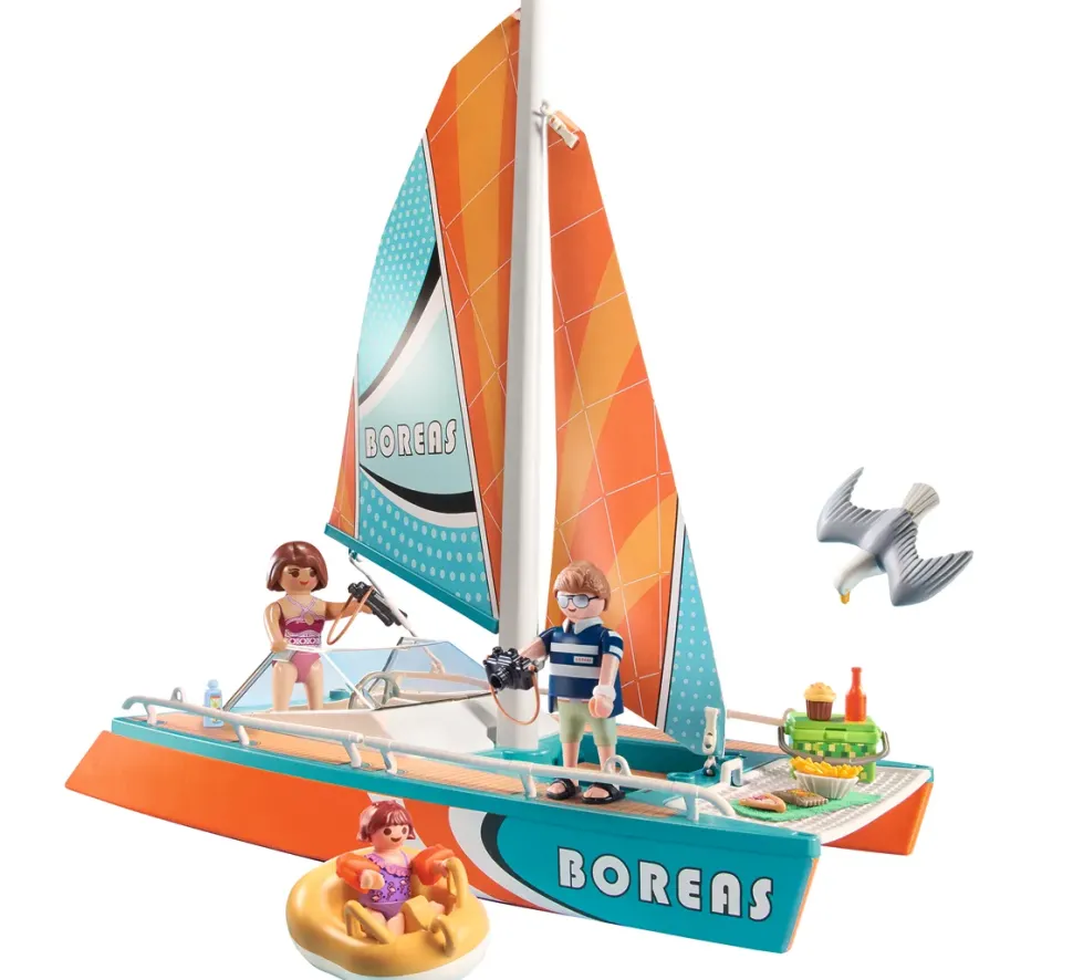 Playmobil Family Fun 71043 Promo Pack Catamarano Per Bambini Dai 4 Anni In Su