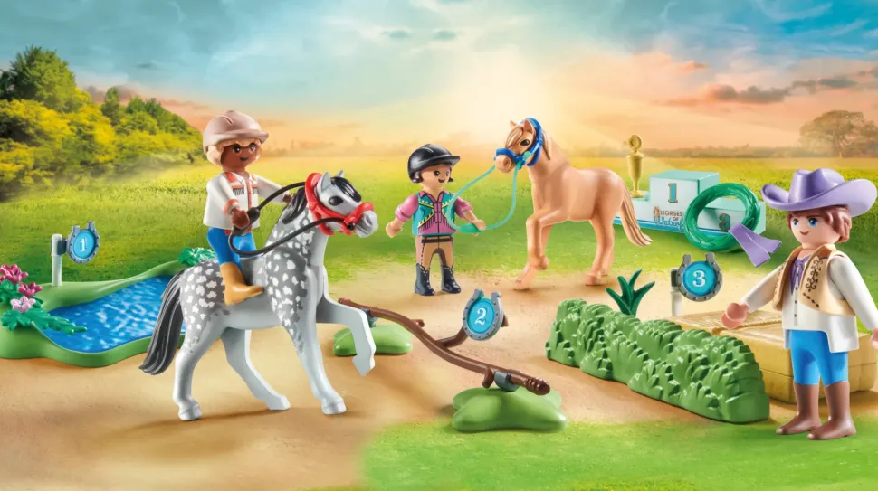 Playmobil Horse Of Waterfall 71495 Torneo Di Equitazione Dei Pony Per Bambini Dai 4 Anni