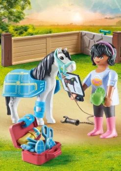 Playmobil Horse Of Waterfall 71497 Veterinaria Dei Cavalli Per Bambini Dai 4 Anni