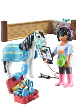 Playmobil Horse Of Waterfall 71497 Veterinaria Dei Cavalli Per Bambini Dai 4 Anni
