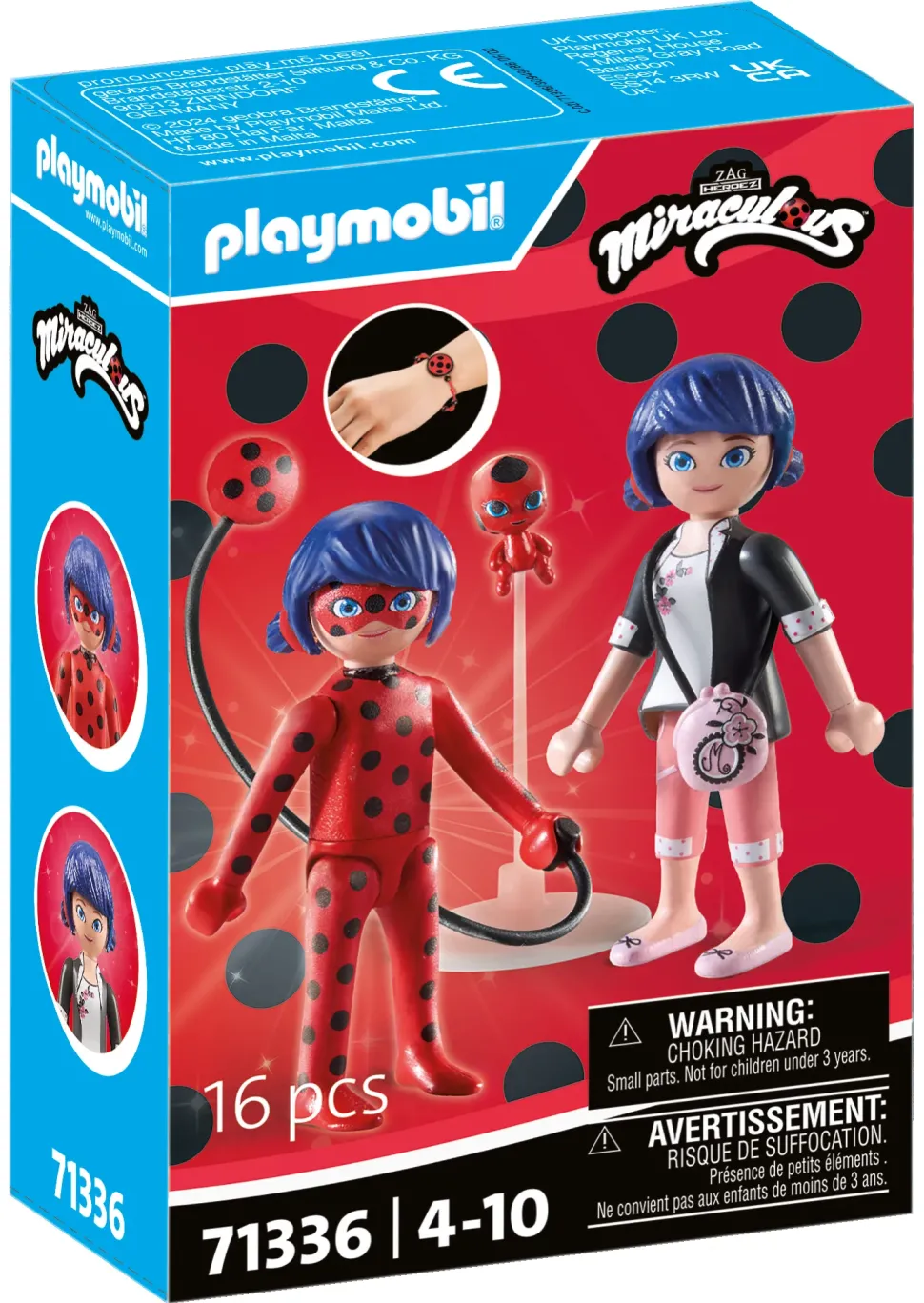 Playmobil Miraculous 71336 : Marinette & Ladybug Per Bambini Dai 4 Anni