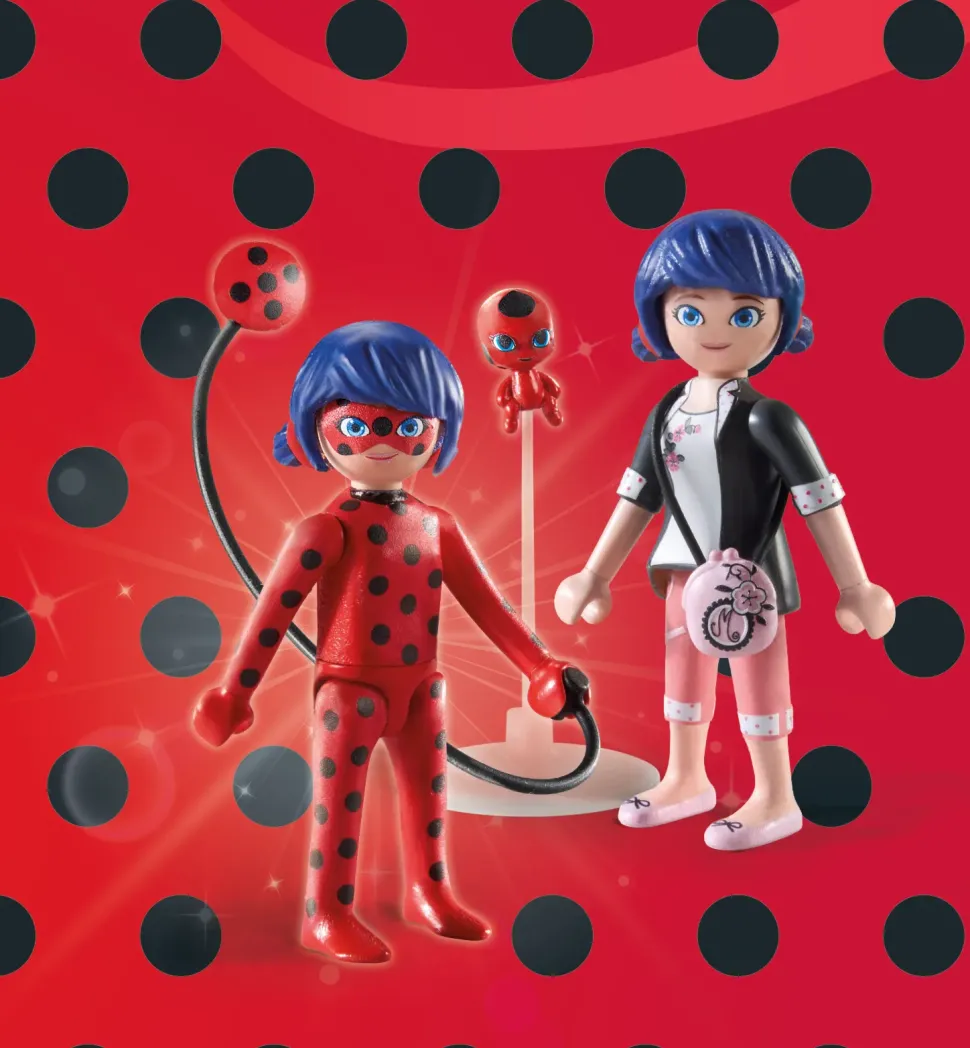 Playmobil Miraculous 71336 : Marinette & Ladybug Per Bambini Dai 4 Anni