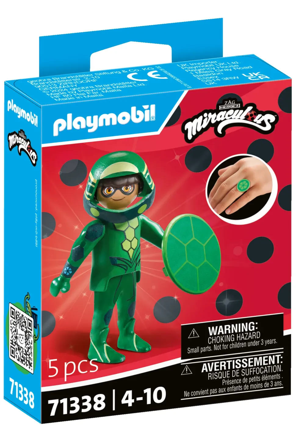 Playmobil Miraculous 71338 Carapace Per Bambini Dai 4 Anni
