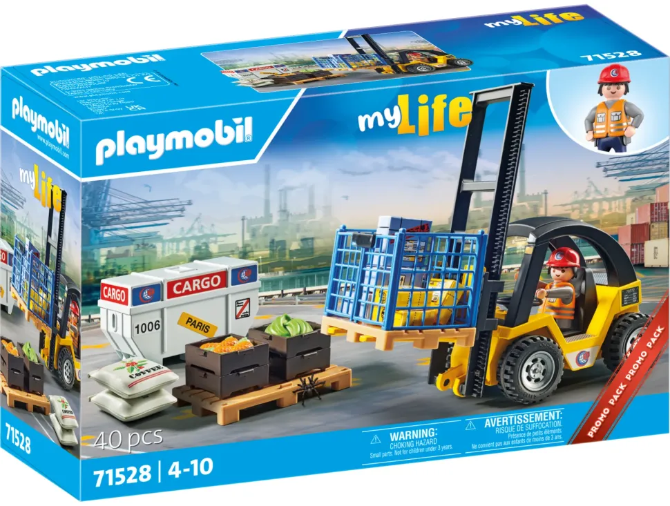 Playmobil Promo Pack 71528 Carrello Elevatore Per Bambini Dai 4 Anni