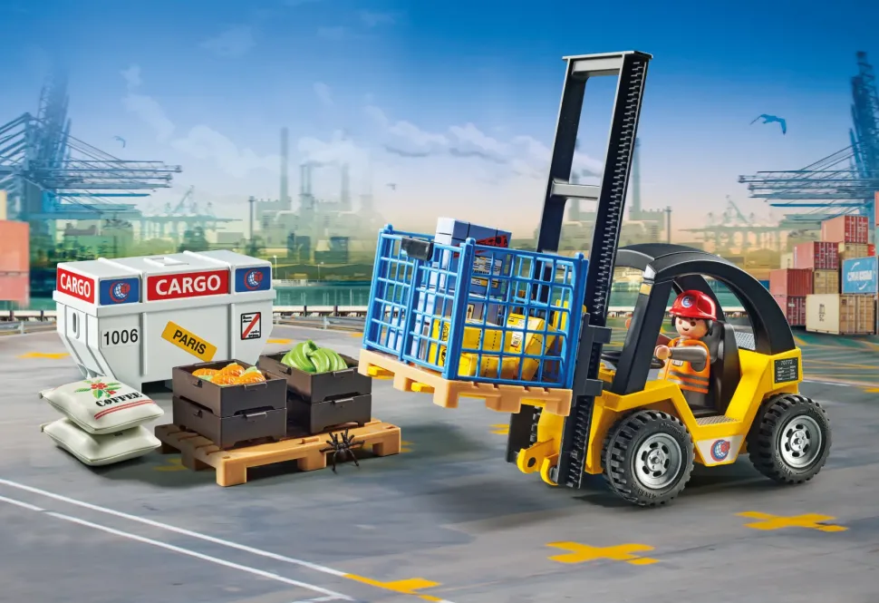 Playmobil Promo Pack 71528 Carrello Elevatore Per Bambini Dai 4 Anni