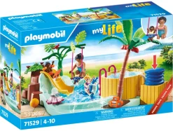 Playmobil Promo Pack 71529 Piscina Con Vasca Idromassaggio Per Bambini Dai 4 Anni