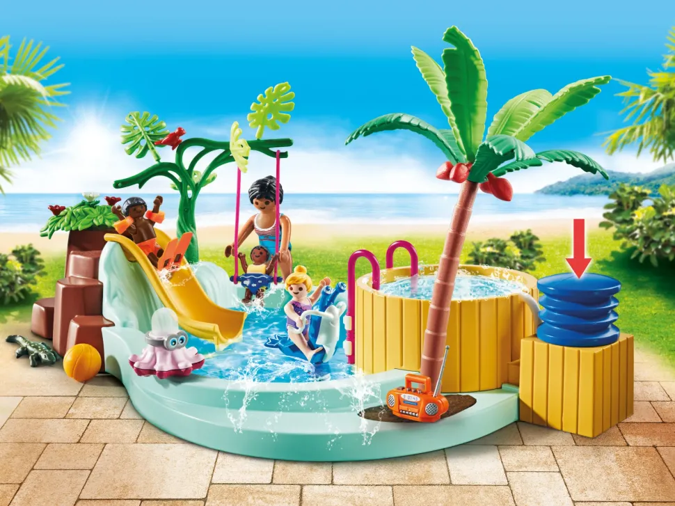 Playmobil Promo Pack 71529 Piscina Con Vasca Idromassaggio Per Bambini Dai 4 Anni