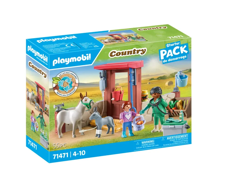 Playmobil Starter Pack 71471 Veterinario Della Fattoria
