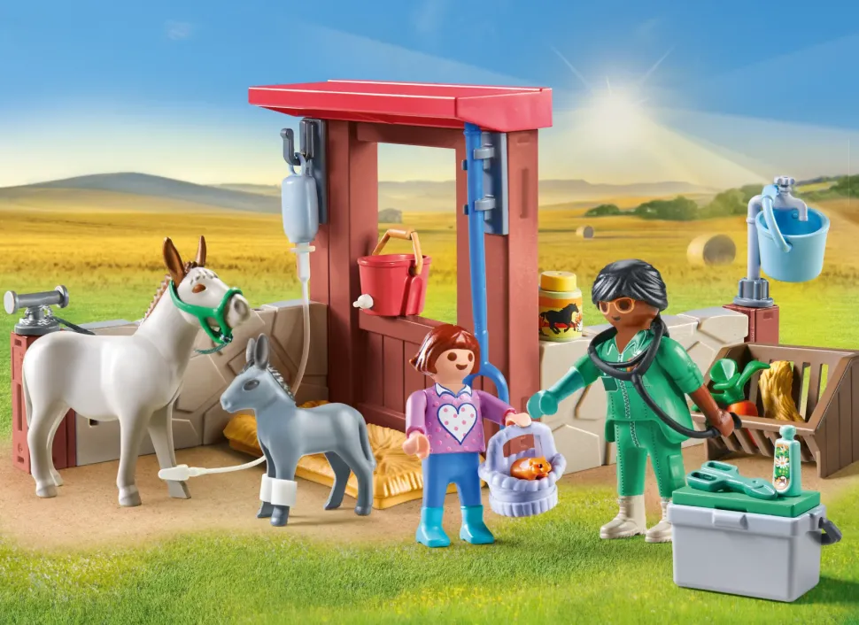 Playmobil Starter Pack 71471 Veterinario Della Fattoria