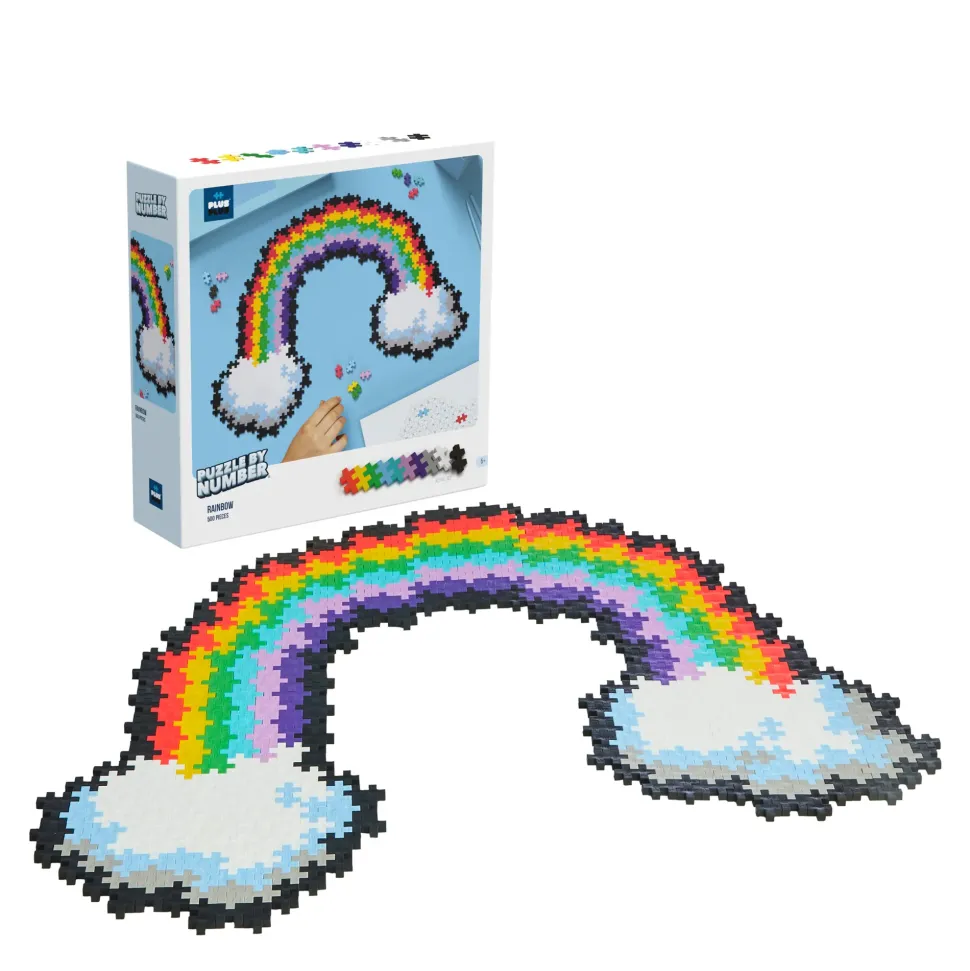 Plus-Plus Puzzle By Number Rainbow