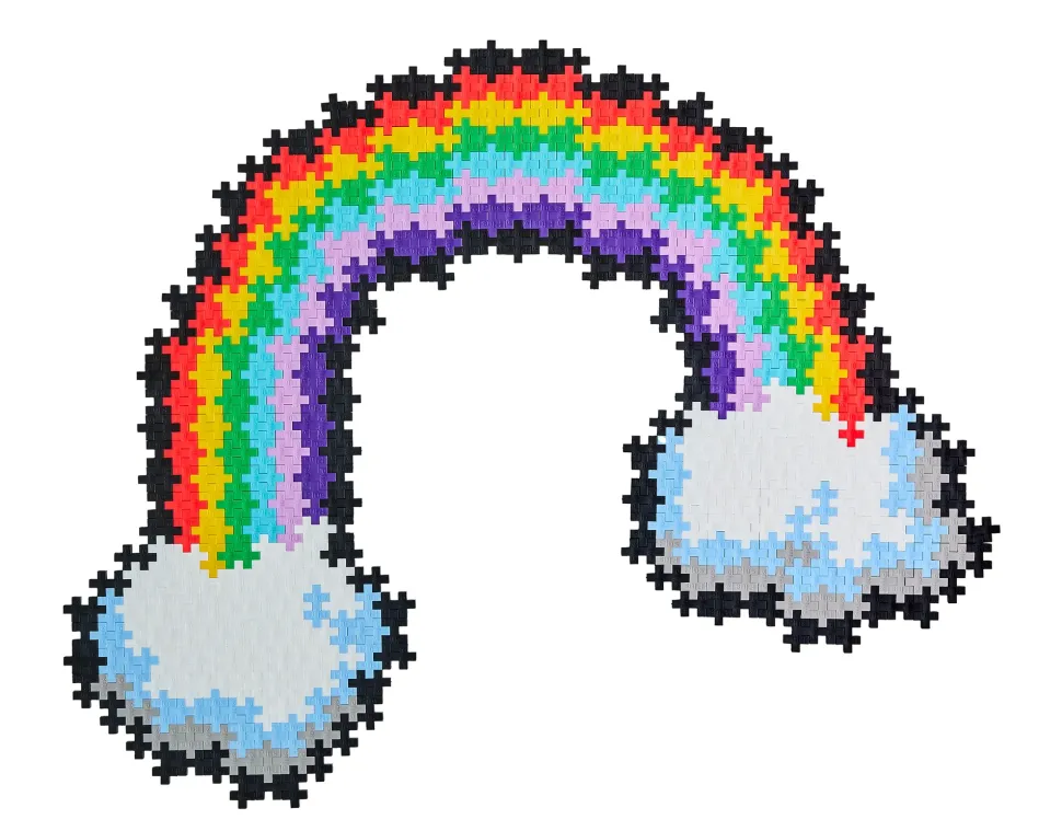 Plus-Plus Puzzle By Number Rainbow