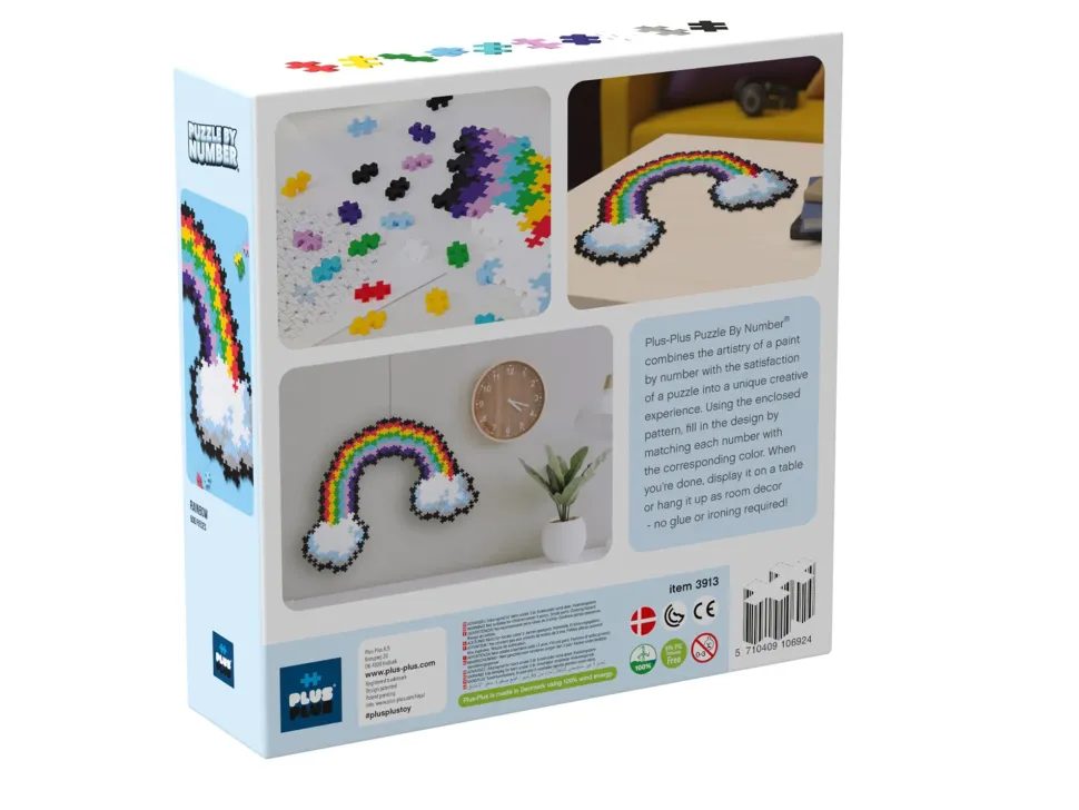 Plus-Plus Puzzle By Number Rainbow