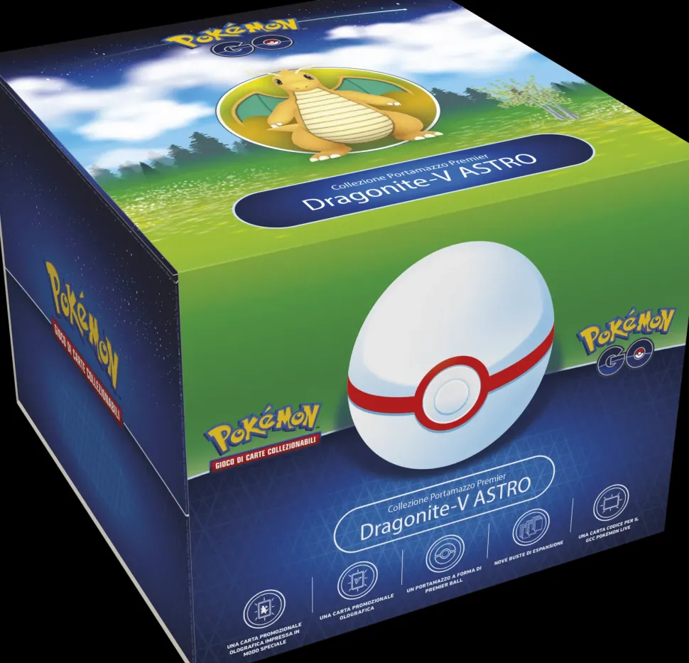 Pokemon 10.5 Pokemon Go Collezione Portamazzo Premier Dragonite- V Astro