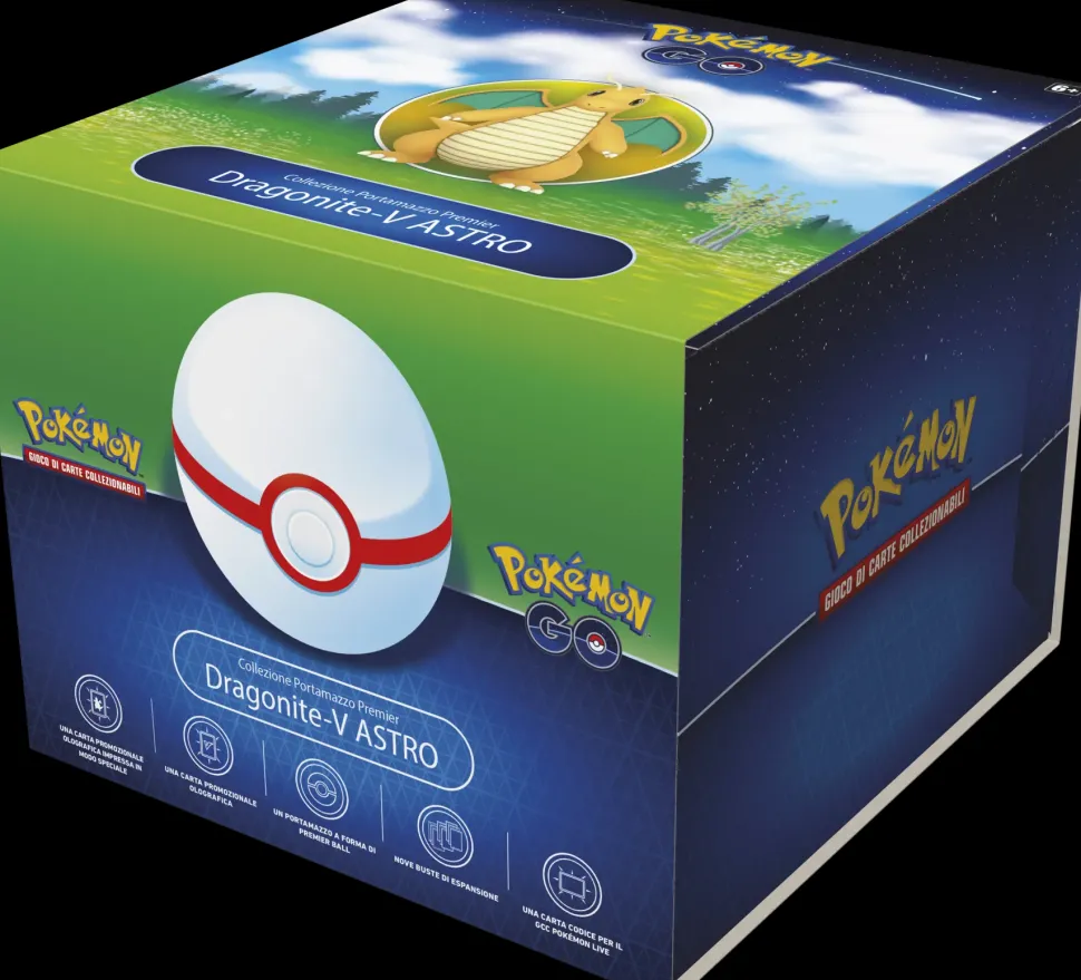 Pokemon 10.5 Pokemon Go Collezione Portamazzo Premier Dragonite- V Astro