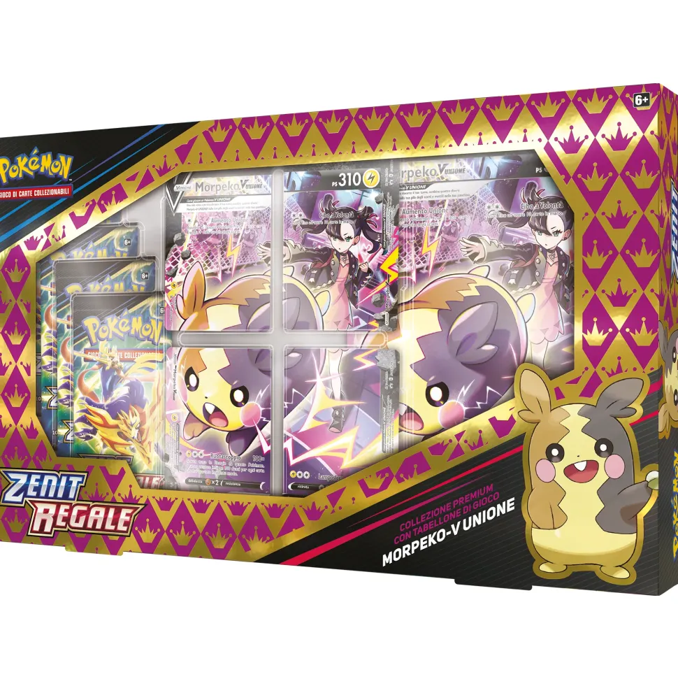 Pokemon Collezione Premium Spada E Scudo 12.5 Zenit Regale Morpeko V-Union